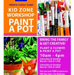 Terra Kids Zone Workshop – Paint a Pot!
